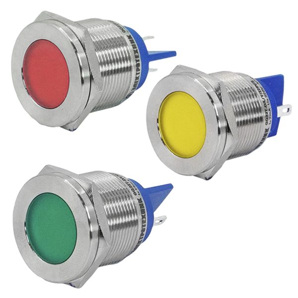 Лампы индикаторные GQ22Т IP67 (металл) 