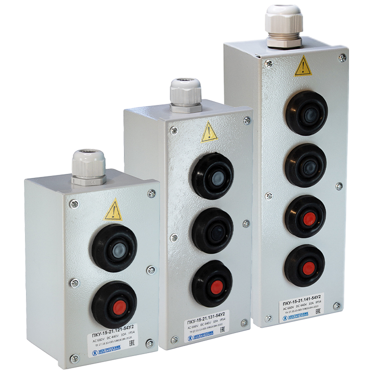 Посты кнопочные ПКУ-15-21 IP54 D30