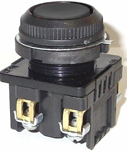 КЕ-181 У2 исп.2, черный, 1з+1р, цилиндр, IP54, 10А ,660В, выключатель кнопочный  (ЭТ)