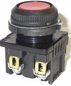 КЕ-181 У2 исп.3, красный, 2р, цилиндр, IP54, 10А ,660В, выключатель кнопочный  (ЭТ)