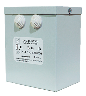 ОСО В-0,25 УХЛ2 380/24, IP54, трансформатор