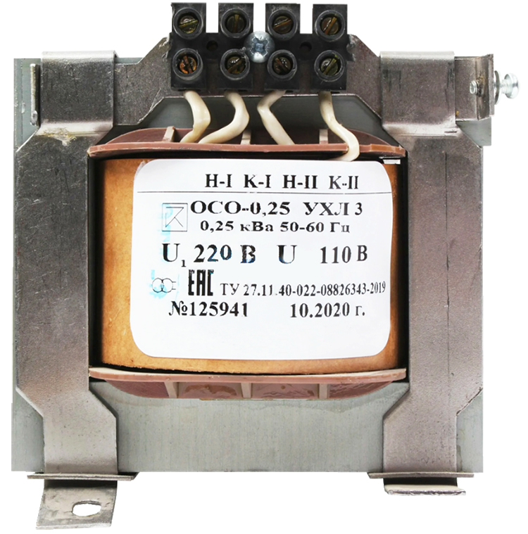 ОСО-0,25 УХЛ3 220/2*14,5, IP00, трансформатор