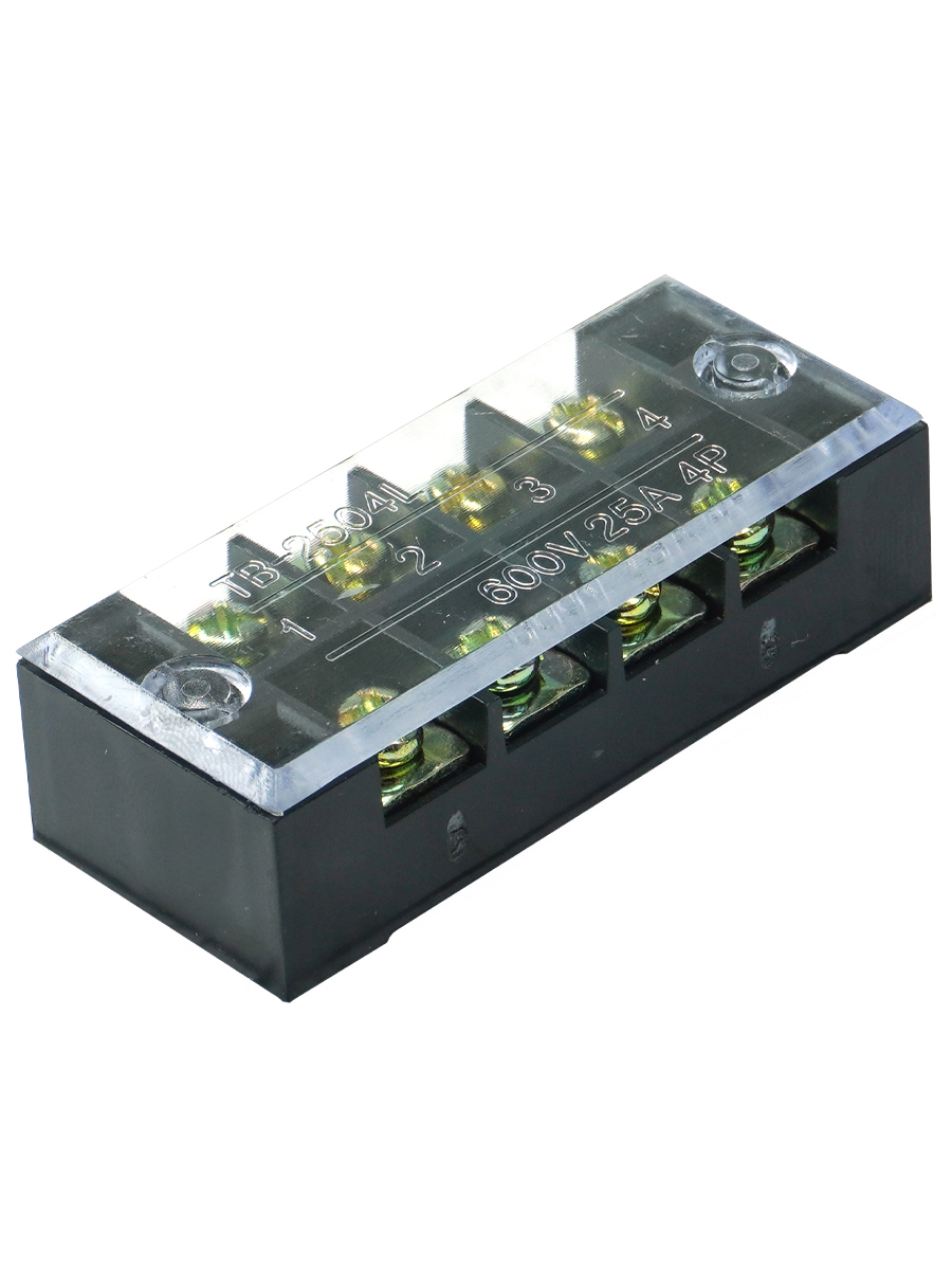 ТВ-2504, 25А, 4 клеммные пары, IP30, блок зажимов  (ЭТ)