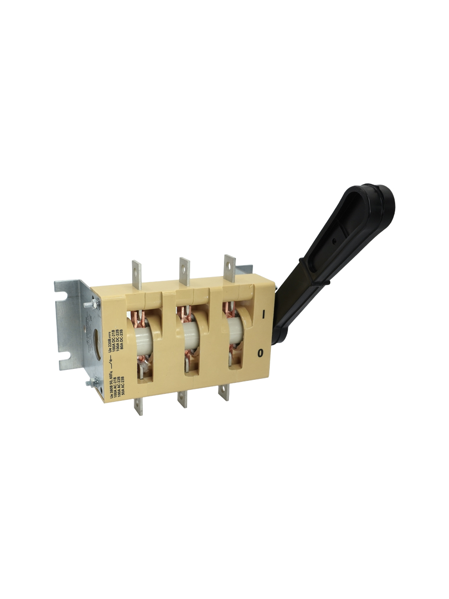 ВР32-31 А 30220-00 УХЛ3, 100А, несъёмная боковая рукоятка, 3-х полюсный на одно направление, IP00, выключатель-разъединитель  (ЭТ)
