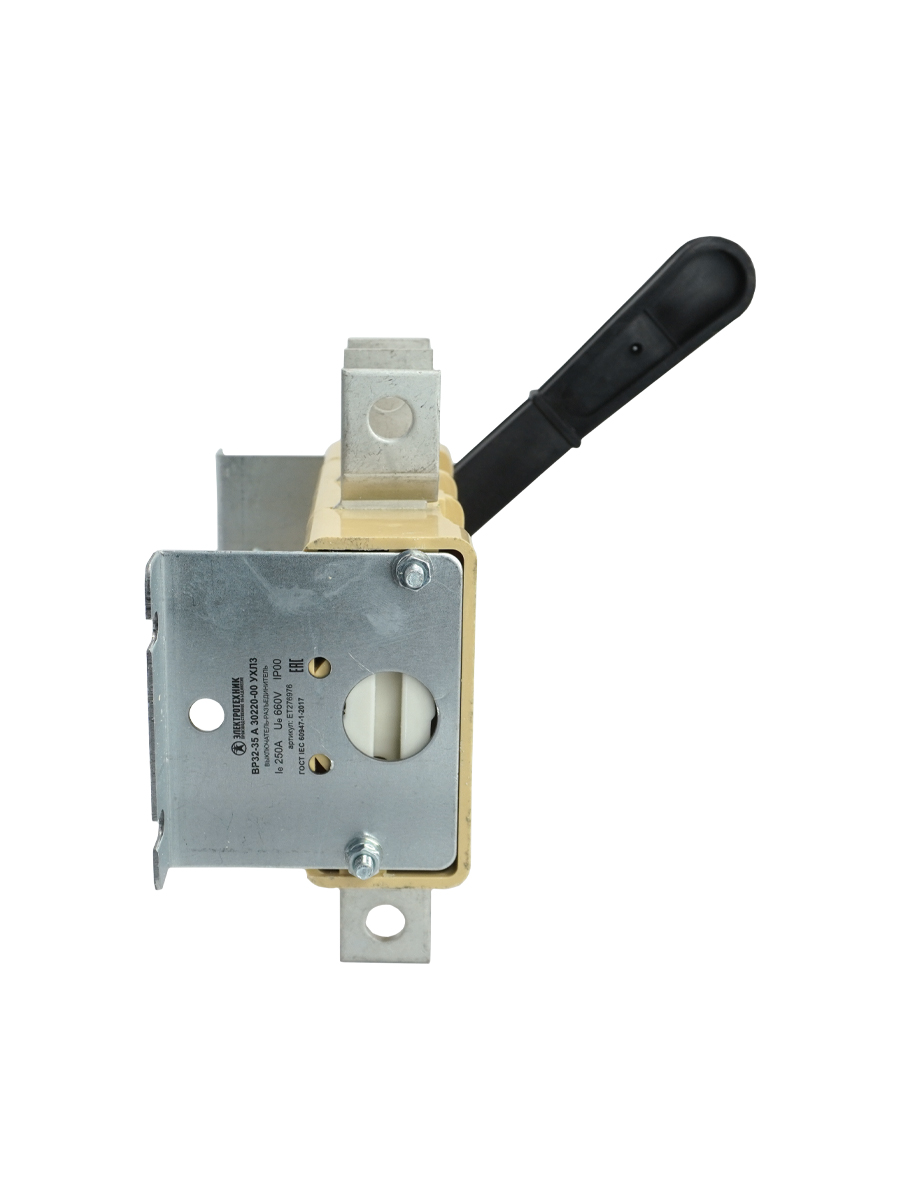 ВР32-35 А 30220-00 УХЛ3, 250А, несъёмная боковая рукоятка, 3-х полюсный на одно направление, IP00, выключатель-разъединитель  (ЭТ)