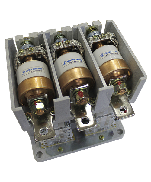 КВТ(М)-1,14-2,5/250-3 У3, трёхполюсный, 250А, 380В AC/DC, 2з+2р, нереверсивный, без реле, с магнитным удержанием, IP00, контактор вакуумный  (ЭТ)