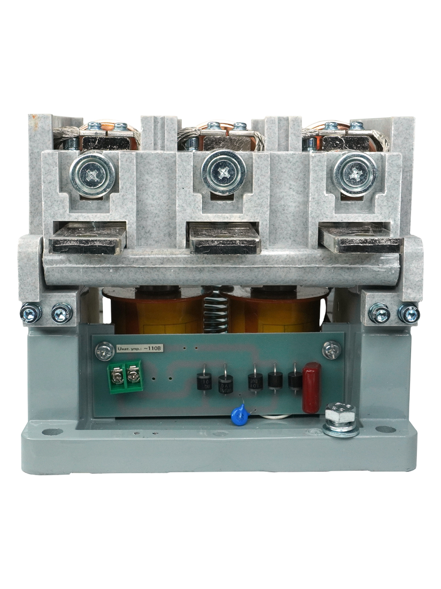 КВТ-1,14-4/400-3 У3, трёхполюсный, 400А, 110В AC/DC, 4з+3р, нереверсивный, без реле, IP00, контактор вакуумный  (ЭТ)