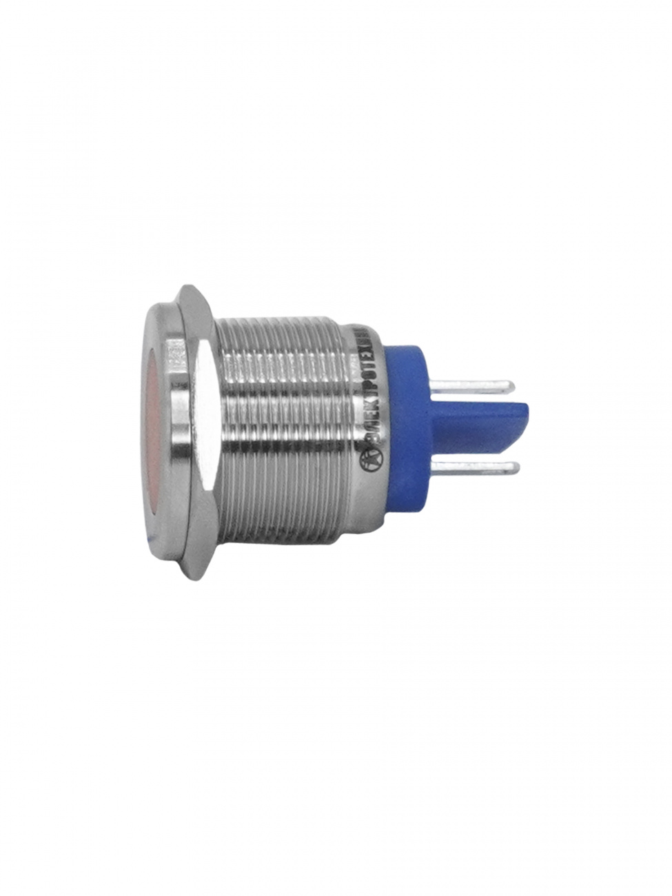 GQ22T-D/L/O/220V/S, оранжевая, металл. корпус, светодиодная матрица d=22мм, 220В AC/DC, IP67, индикаторная лампа  (ЭТ)